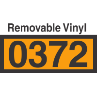 UN0372 Removable Vinyl DOT Orange Panel