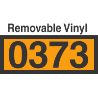 UN0373 Removable Vinyl DOT Orange Panel