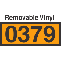 UN0379 Removable Vinyl DOT Orange Panel