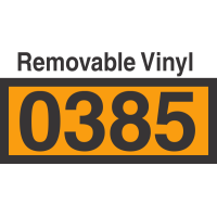 UN0385 Removable Vinyl DOT Orange Panel