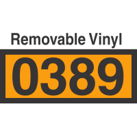 UN0389 Removable Vinyl DOT Orange Panel