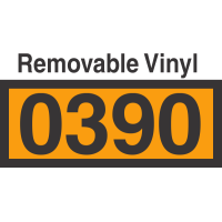 UN0390 Removable Vinyl DOT Orange Panel