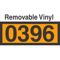 UN0396 Removable Vinyl DOT Orange Panel