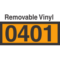 UN0401 Removable Vinyl DOT Orange Panel