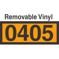 UN0405 Removable Vinyl DOT Orange Panel