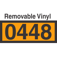 UN0448 Removable Vinyl DOT Orange Panel