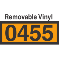 UN0455 Removable Vinyl DOT Orange Panel