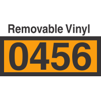 UN0456 Removable Vinyl DOT Orange Panel