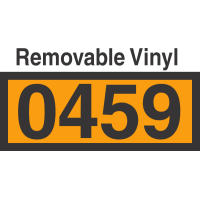 UN0459 Removable Vinyl DOT Orange Panel