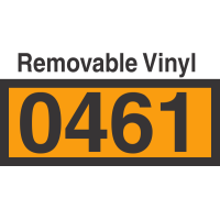 UN0461 Removable Vinyl DOT Orange Panel