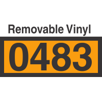 UN0483 Removable Vinyl DOT Orange Panel