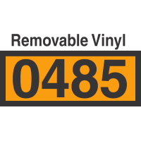 UN0485 Removable Vinyl DOT Orange Panel