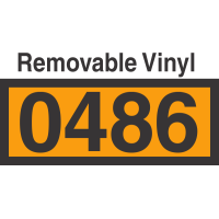 UN0486 Removable Vinyl DOT Orange Panel