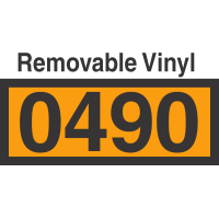 UN0490 Removable Vinyl DOT Orange Panel