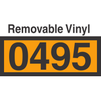 UN0495 Removable Vinyl DOT Orange Panel