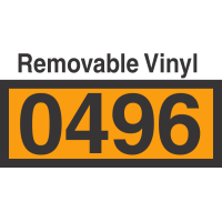 UN0496 Removable Vinyl DOT Orange Panel