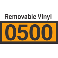 UN0500 Removable Vinyl DOT Orange Panel