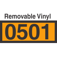 UN0501 Removable Vinyl DOT Orange Panel