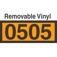 UN0505 Removable Vinyl DOT Orange Panel