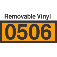 UN0506 Removable Vinyl DOT Orange Panel