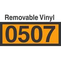 UN0507 Removable Vinyl DOT Orange Panel