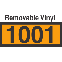 UN1001 Removable Vinyl DOT Orange Panel