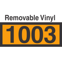 UN1003 Removable Vinyl DOT Orange Panel