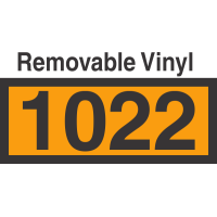 UN1022 Removable Vinyl DOT Orange Panel