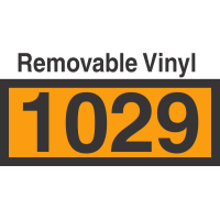 UN1029 Removable Vinyl DOT Orange Panel