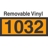 UN1032 Removable Vinyl DOT Orange Panel