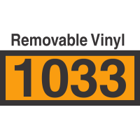 UN1033 Removable Vinyl DOT Orange Panel