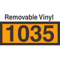 UN1035 Removable Vinyl DOT Orange Panel