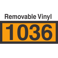 UN1036 Removable Vinyl DOT Orange Panel