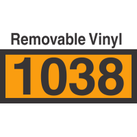 UN1038 Removable Vinyl DOT Orange Panel