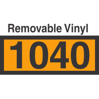 UN1040 Removable Vinyl DOT Orange Panel