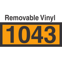 UN1043 Removable Vinyl DOT Orange Panel