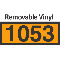 UN1053 Removable Vinyl DOT Orange Panel