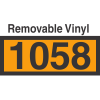 UN1058 Removable Vinyl DOT Orange Panel