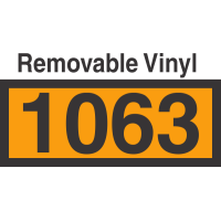 UN1063 Removable Vinyl DOT Orange Panel