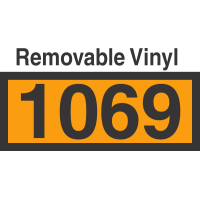 UN1069 Removable Vinyl DOT Orange Panel