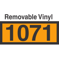 UN1071 Removable Vinyl DOT Orange Panel