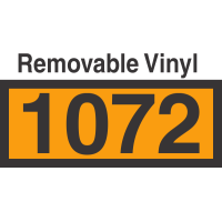 UN1072 Removable Vinyl DOT Orange Panel