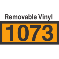 UN1073 Removable Vinyl DOT Orange Panel