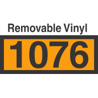 UN1076 Removable Vinyl DOT Orange Panel