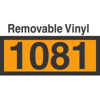 UN1081 Removable Vinyl DOT Orange Panel