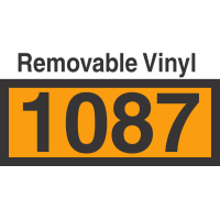 UN1087 Removable Vinyl DOT Orange Panel