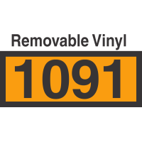 UN1091 Removable Vinyl DOT Orange Panel