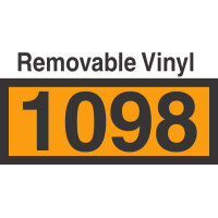 UN1098 Removable Vinyl DOT Orange Panel