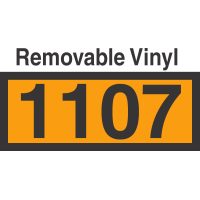 UN1107 Removable Vinyl DOT Orange Panel