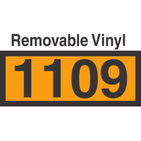 UN1109 Removable Vinyl DOT Orange Panel